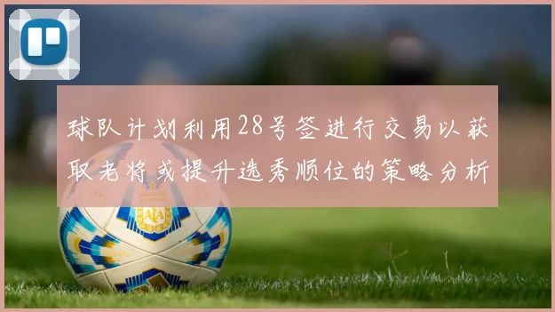 球队计划利用28号签进行交易以获取老将或提升选秀顺位的策略分析